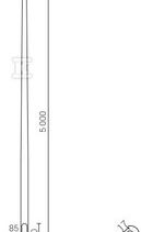 SAL-5/B60 INOX SŁUP ALUM. ANODOWANY