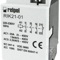 RIK21-01-230 STYCZ.MOD.20A 3P 1R 230VAC