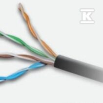 UTP KABEL 4PR KAT.5E OUTDOOR ŻELOWANY