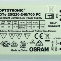 ZASILACZ LED OTE 25/230V 700 PC 25W