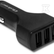 ŁADOWARKA SAMOCHODOWA 24W 5V 4.8A 3XUSB