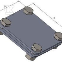 ZŁĄCZE KRZYŻOWE DO BEDN.B=40MM (2 PŁ