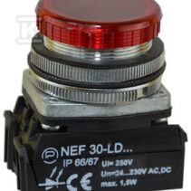 LAMP.NEF30LDB 24V-230V CZERWONA