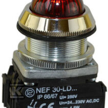 NEF30LDS/24V-230V-CZERWONA LAMPKA