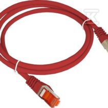 PATCH-CORD F/UTP KAT.6 PVC 0.25M CZERWON