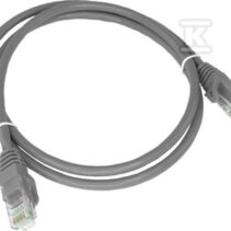 PATCH-CORD U/UTP KAT.5E PVC 0.25M SZARY