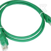 PATCH-CORD U/UTP KAT.6A LSOH 0.5M ZIELON