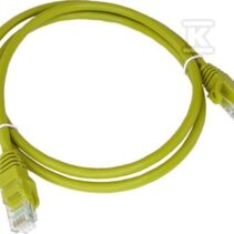 PATCH-CORD U/UTP KAT.6A LSOH 0.25M ŻÓ?