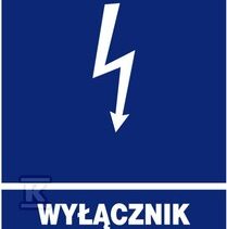 WYŁĄCZNIK PRĄDU TABLICA INFORMACYJNA