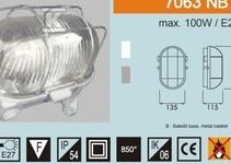 OPR.OŚW.7063NB 100W/OVAL/BIA/BAK/OSŁ.M