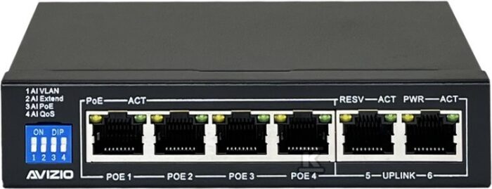 SWITCH 4XRJ45 POE+ 2XRJ45  (MAX 60W) GB