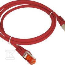 PATCH-CORD S/FTP KAT.6A LSOH 0.25M CZERW