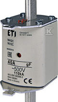 WKŁADKA NH2/WT-2C GF 40A/500V