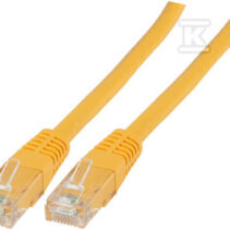 PATCHCORD RJ45 U/UTP 6 PVC CCA ŻÓŁ 0