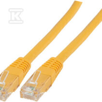 PATCHCORD RJ45 U/UTP 6 PVC CCA ŻÓŁ 1