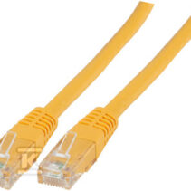 PATCHCORD RJ45 U/UTP 6 PVC CCA ŻÓŁ 5