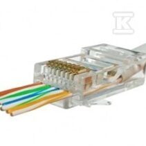 WTYK RJ45 5E UTP PRZELOTOWY OP. 100SZT.